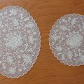 Lace doilies "Flora" tulle