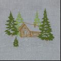 Savoyard chalet embroidery