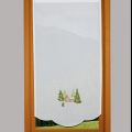 Savoyard chalet window curtain