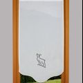 Pointed deer window curtain