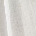 Ecru polyester and linen sheer