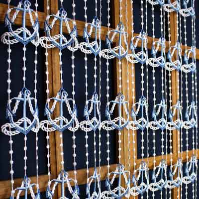 Sea decor curtain Anchor