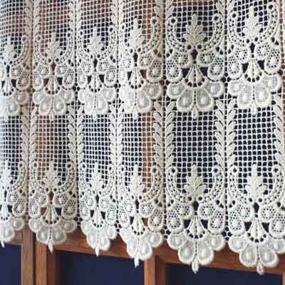 French macrame laace curtain Annie