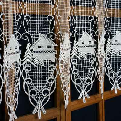 Chalet macrame curtain