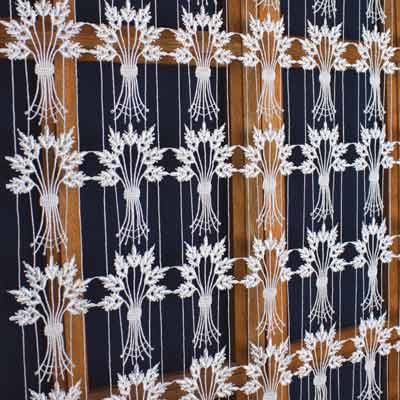 Very light macrame curtain