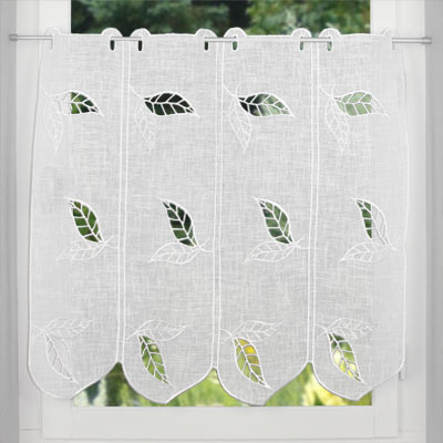 Yardage leaves cafe curtain