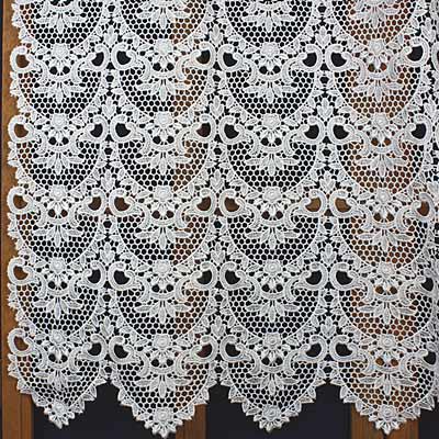 Lisa macrame lace cafe curtain