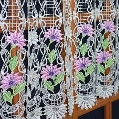 Lola macrame cafe curtain