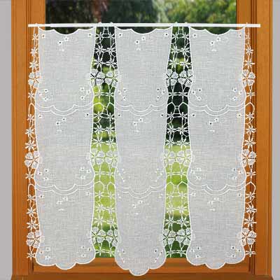 Magnolia Lace cafe curtain