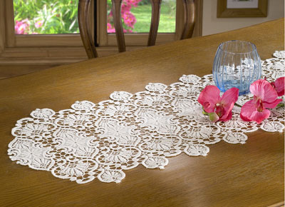 Classic Macrame lace table runner