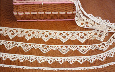 Macrame lace tie back