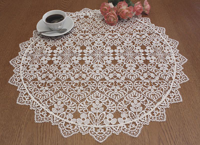 Large round Valentine doilies