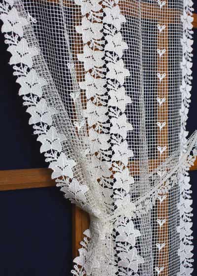 Modern Ambre macrame lace curtain