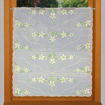 23 inc width ivory yardage curtain