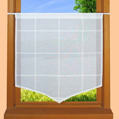 Square pattern window curtain