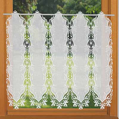 Old style lace cafe curtain Diana