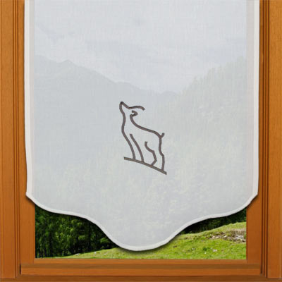 Deer pointed curtain