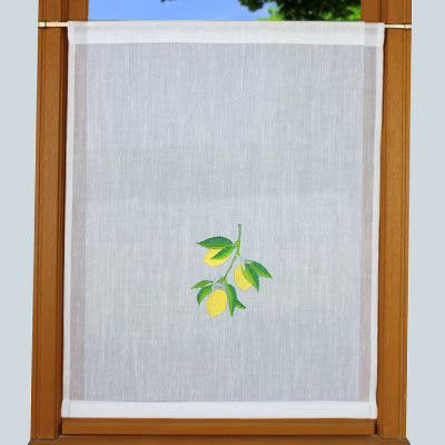 Lemon window curtain