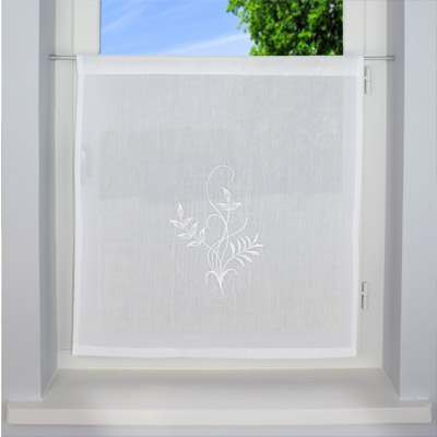 Floral custom made window curtain