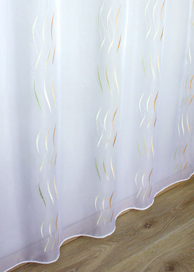 By the yard green saumon Amélie sheer curtain