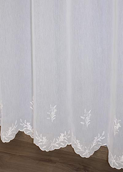 Yardage discreet embroidery sheer curtain