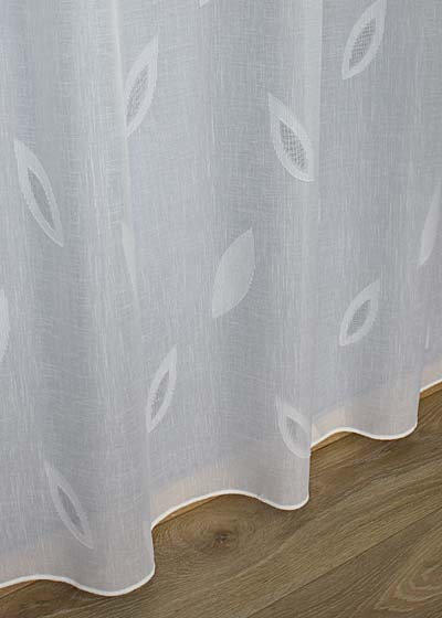 Iris sheer curtain floral pattern