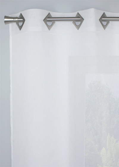 Made to measure square eyelet sheer