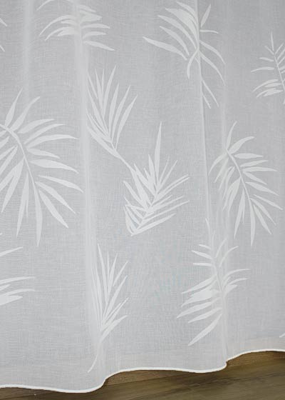 Palm branch sheer curtain